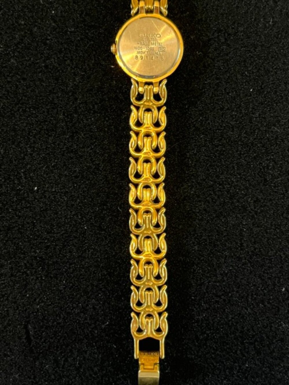 SEIKO | Vintage ladies' watch decorative gold chain style bracelet-NEW Battery - Picture 7 of 9